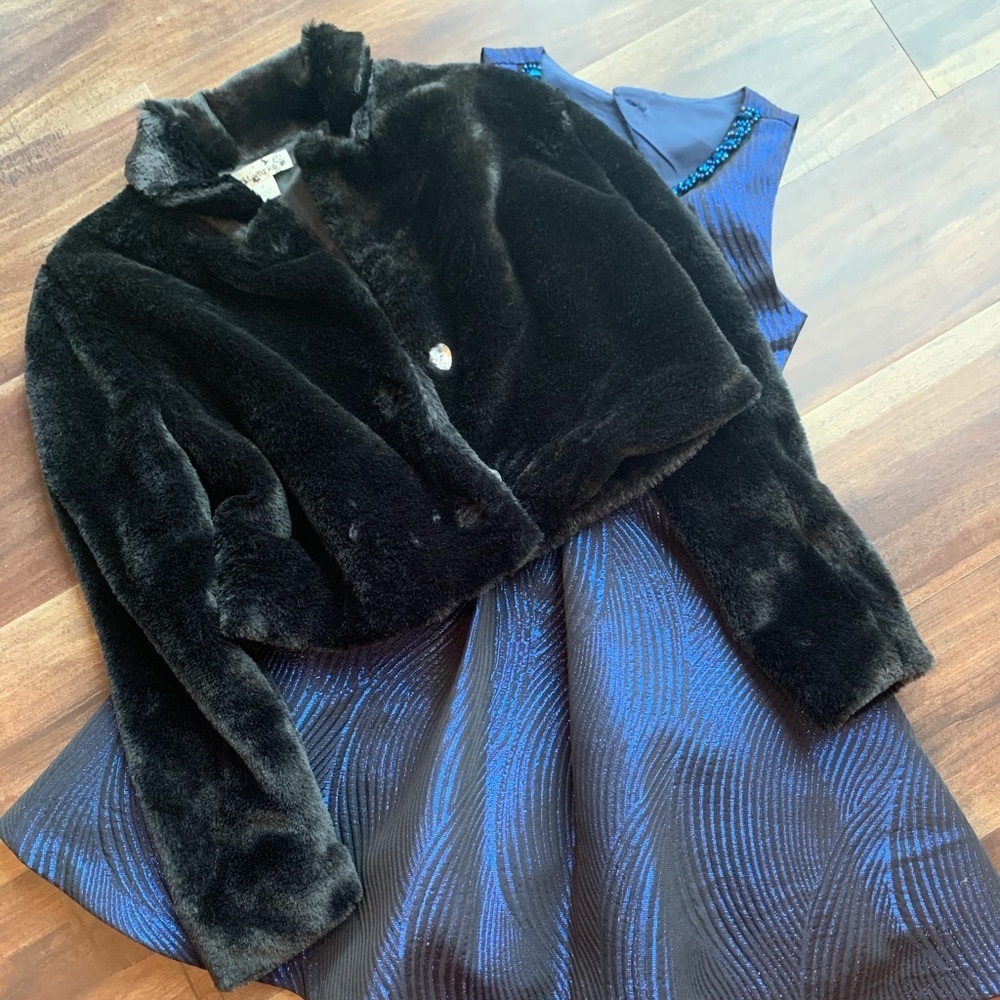 Rare Editions Formal Dress (black/blue) aero decent - Picture 5 of 5